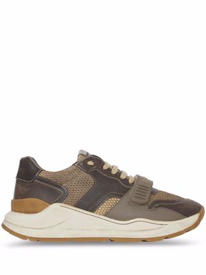 Burberry mesh low-top chunky sneakers - Brown