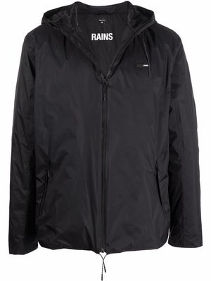 Rains drawstring hooded jacket - Black