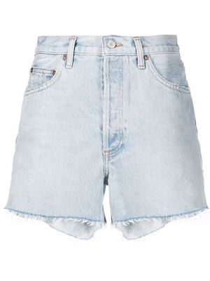 AGOLDE high-waist denim shorts - Blue