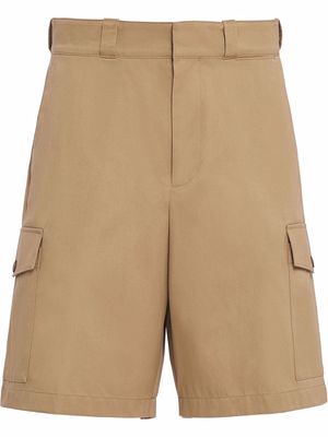 Prada knee-length classic cargo shorts - Neutrals