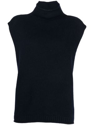 Lisa Yang Tovy high neck knit vest - Blue
