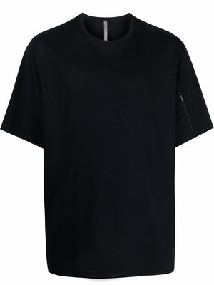 Veilance zip-detail crew-neck T-shirt - Black