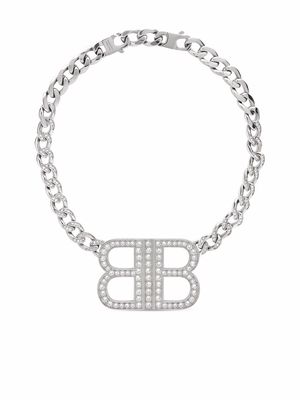 Balenciaga BB 2.0 necklace - Silver