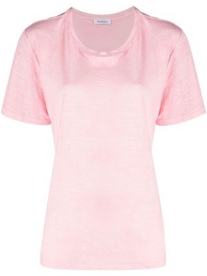 Rodebjer round-neck linen T-shirt - Pink