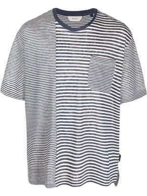 Z Zegna striped cotton T-shirt - Blue