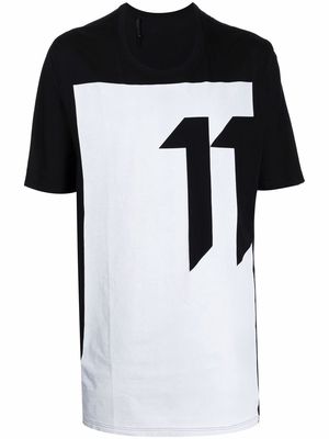 11 By Boris Bidjan Saberi colour-block cotton T-shirt - Black