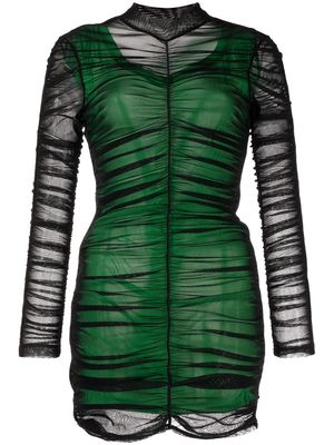 Alexander Wang double layer ruched dress - Black
