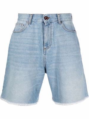 Vision Of Super rear logo-print shorts - Blue