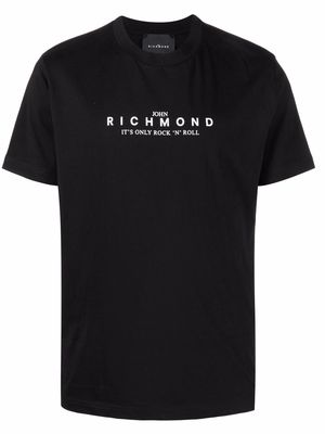 John Richmond 'Rock 'N' Roll' cotton T-shirt - Black