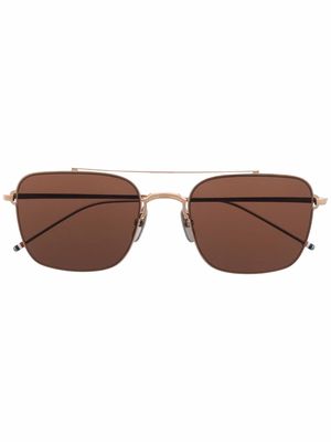 Thom Browne Eyewear square-frame sunglasses - Gold