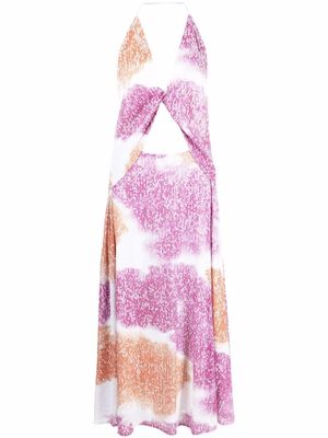 In The Mood For Love sequin-embellished midi dress - Pink