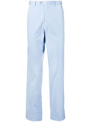 Brioni straight-leg chino trousers - Blue