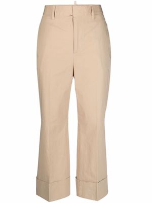 Dsquared2 tailored-cut cropped trousers - Neutrals