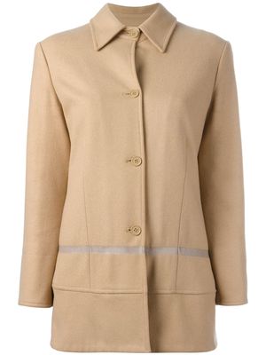 Helmut Lang Pre-Owned single breasted coat - Neutrals