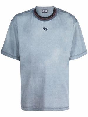 Diesel embroidered logo cotton T-shirt - Blue
