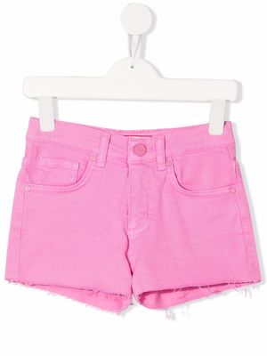Pinko Kids frayed denim shorts