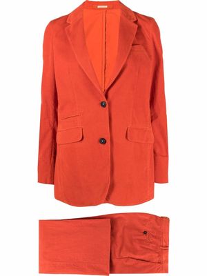 Massimo Alba single-breasted button suit - Orange