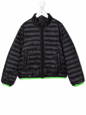 Herno Kids feather down zip-up jacket - Black