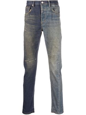 Purple Brand low-rise slim fit jeans - Blue