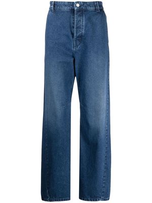 Kenzo curved-cut denim jeans - Blue