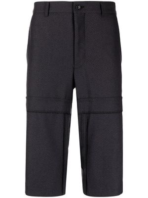 Comme Des Garçons Homme Plus tailored-cut wool shorts - Black