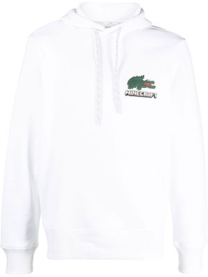 Lacoste Minecraft-print hoodie - White