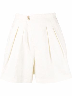 Forte Forte tweed high-waisted shorts - Neutrals