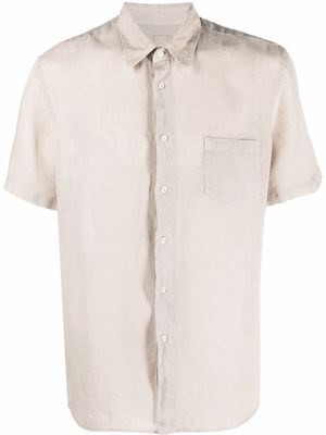 120% Lino short-sleeve linen shirt - Neutrals