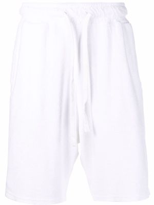 Costumein velvet track shorts - White