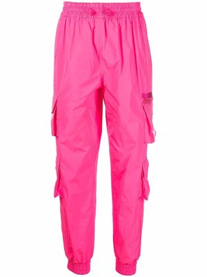 RED Valentino point d'esprit-trim trackpants - Pink