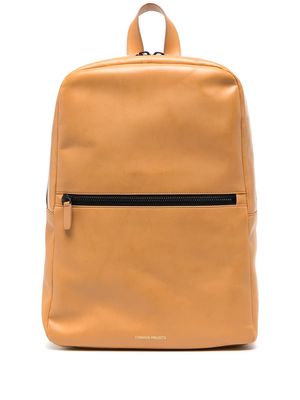 Common Projects simple leather backpack - Brown