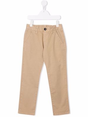 Sun 68 straight-leg chino trousers - Brown
