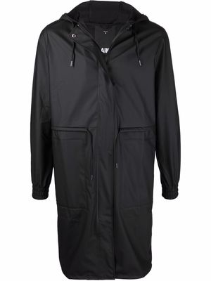 Rains drawstring hooded raincoat - Black