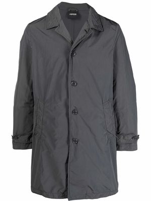 ASPESI waterproof single-breasted parka coat - Grey