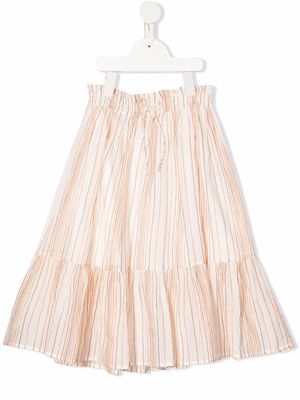 Bonpoint striped maxi skirt - Neutrals