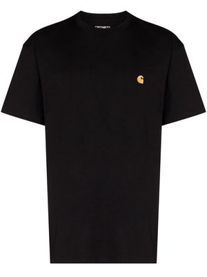 Carhartt WIP Chase logo-embroidered cotton T-shirt - Black