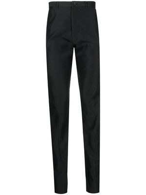 Julius slim-cut straight-leg trousers - Black