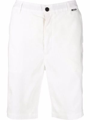 Calvin Klein stretch-linen slim shorts - White