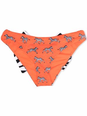 MC2 Saint Barth Kids bow-detail bikini bottoms - Orange