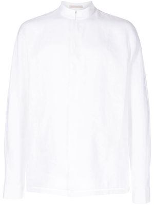 SHIATZY CHEN mandarin-collar fitted shirt - White