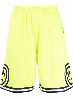 BARROW side logo-print shorts - Yellow