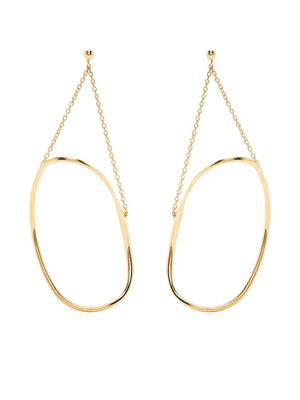 BAR JEWELLERY Glide gold-plated earrings