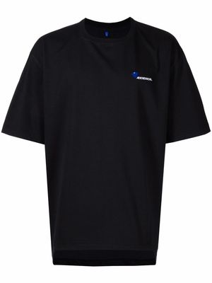 Ader Error logo-embroidered T-shirt - Black