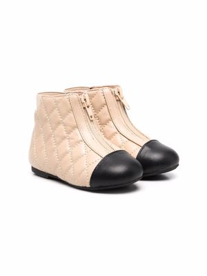 Age of Innocence Nicole quilted ankle boots - Neutrals