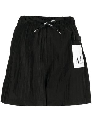 Armani Exchange logo-print shorts - Black