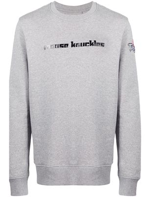 Moose Knuckles logo-print cotton jumper - Grey