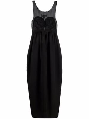 Maison Margiela sheer mid-length dress - Black