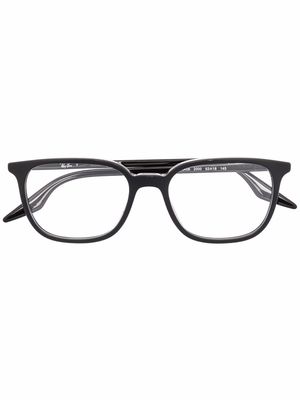 Ray-Ban rectangle-frame optical glasses - Black