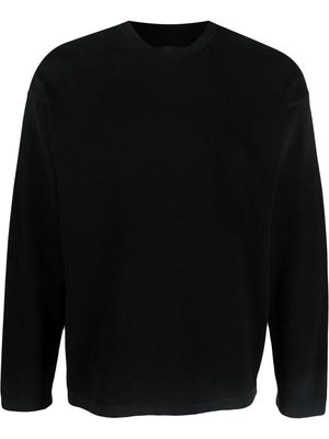 Roberto Collina long sleeve cotton jumper - Black