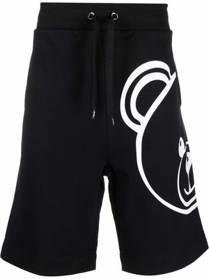 Moschino Teddy Bear logo cotton shorts - Black